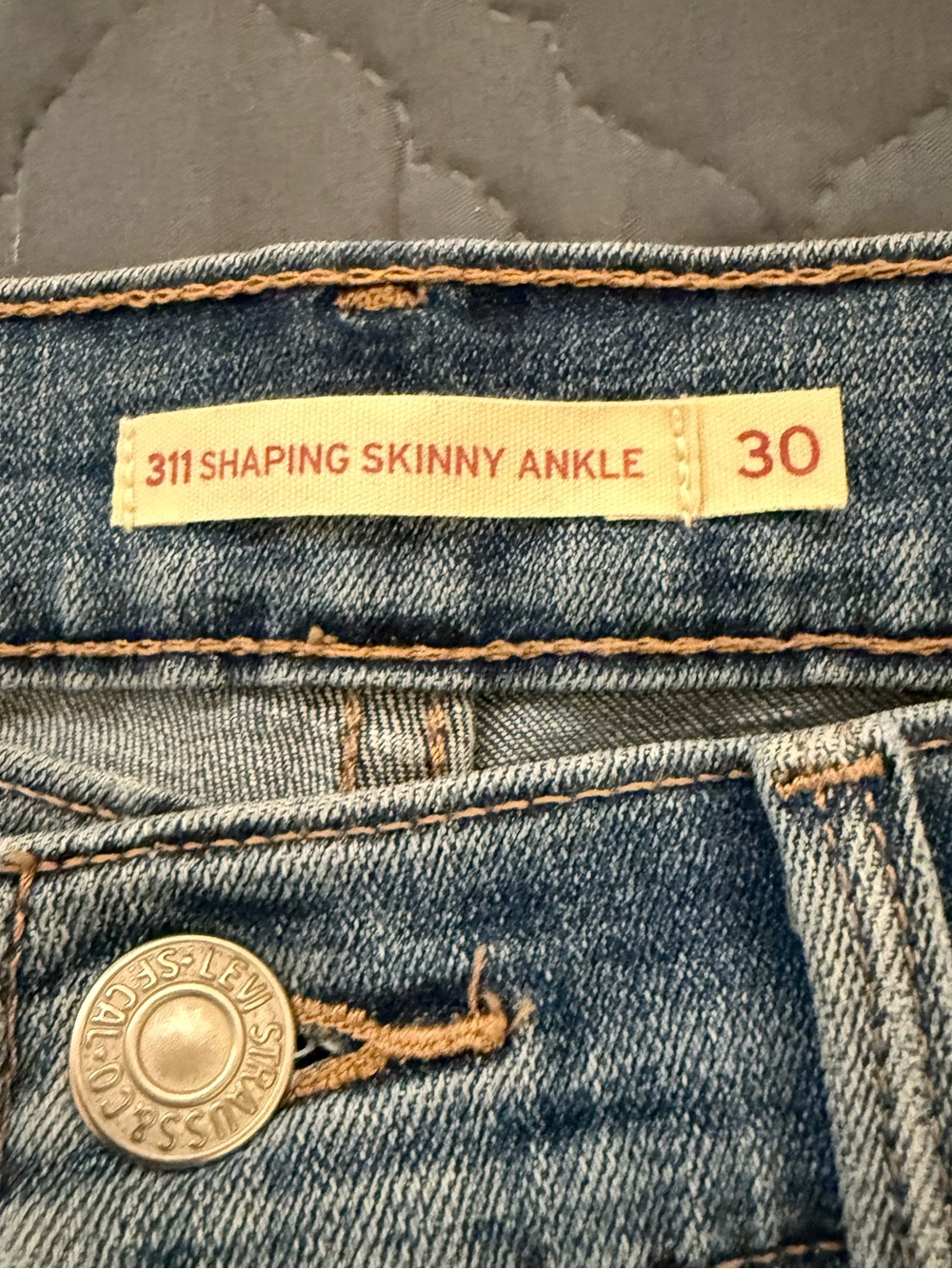 Levi’s Blue Jeans 311 shaping skinny ankle w30 30 - Picture 5 of 9